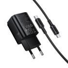 Мережевий зарядний пристрій BOROFONE BAS85A Star PD30W+QC3.0 charger set (C to C) (EU) Black