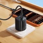 Мережевий зарядний пристрій BOROFONE BAS85A Star PD30W+QC3.0 charger set (C to C) (EU) Black