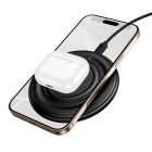 Бездротовий зарядний пристрій BOROFONE BQ40 Crown desktop wireless fast charger Black