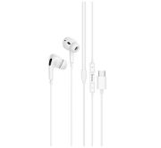 Навушники HOCO M101 Pro Crystal sound Type-C wire-controlled digital earphones with microphone White