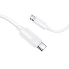 Кабель BOROFONE BX123 Leya 60W silicone charging data cable C to C White