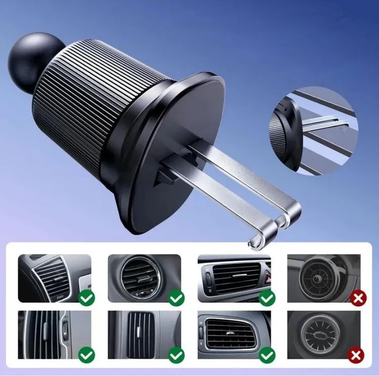 Автотримач для телефона UGREEN LP923 Air Vent Magnetic Car Phone Mount black
