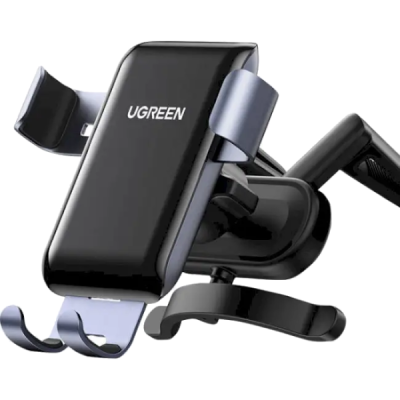 Автотримач для телефона UGREEN LP274 Gravity Phone Holder for Round Air Vent gray
