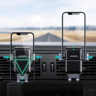 Автотримач для телефона UGREEN LP274 Gravity Phone Holder for Round Air Vent gray