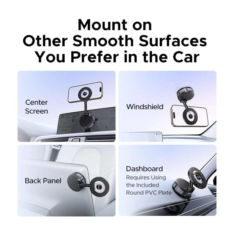 Автотримач для телефона UGREEN LP970 Suction Cup Magnetic Phone Mount
