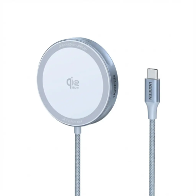 Бездротовий зарядний пристрій UGREEN W753 25W Magnetic Wireless Charger Starlight Blue