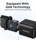 Мережевий зарядний пристрій UGREEN X512 20W USB-C GaN Fast Charger EU Grey