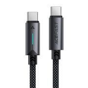 Кабель ACEFAST C19-03, Type-C to Type-C, 60W, 1.2m, Nylon Braid, Aluminum Alloy connectors, Black