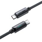 Кабель ACEFAST C19-03, Type-C to Type-C, 60W, 1.2m, Nylon Braid, Aluminum Alloy connectors, Black