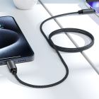 Кабель ACEFAST C19-03, Type-C to Type-C, 60W, 1.2m, Nylon Braid, Aluminum Alloy connectors, Black