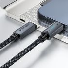 Кабель ACEFAST C19-03, Type-C to Type-C, 60W, 1.2m, Nylon Braid, Aluminum Alloy connectors, Black