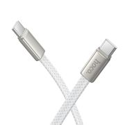 Кабель HOCO X125 Exceso 60W charging data cable C to C White