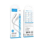 Кабель HOCO X125 Exceso 60W charging data cable C to C White