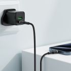Кабель ACEFAST C22-03, Type-C to Type-C, 60W, 3A, 1.2m, Nylon Braid, Aluminum Alloy + TPE connectors, Black
