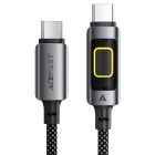 Кабель ACEFAST C21-03, Type-C to Type-C, 60W, 1.2m, Nylon, Aluminum Alloy connectors, Black