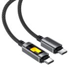 Кабель ACEFAST C21-03, Type-C to Type-C, 60W, 1.2m, Nylon, Aluminum Alloy connectors, Black
