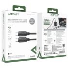 Кабель ACEFAST C16-03, Type-C to Type-C, 60W, 1.2m, TPE, TPU connectors, Black
