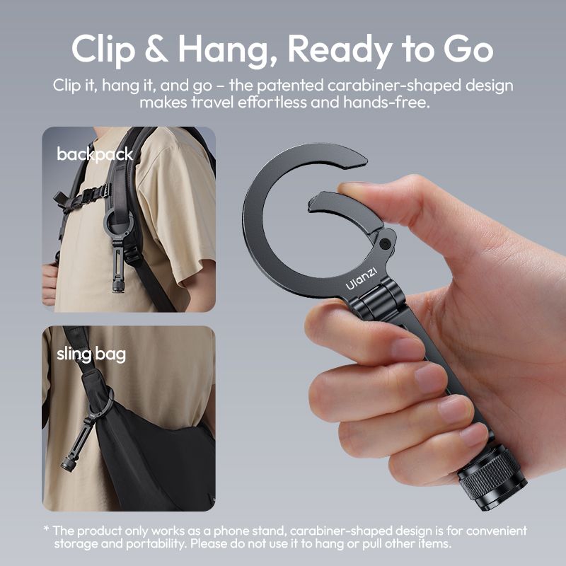 Тримач для телефону Ulanzi MA07 Maglock 1/4 Cold Shoe Phone Mount Black