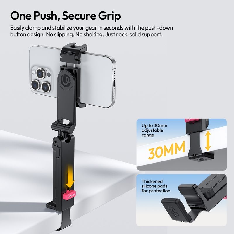 Тримач для телефону штатив Ulanzi MA89  MagLock Phone Holder Tripod Black