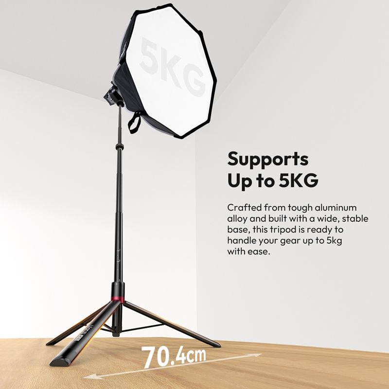 Стійка для світла складна Ulanzi AT-05 2M Heavy Duty Foldable Light Stand(48-200cm) Black