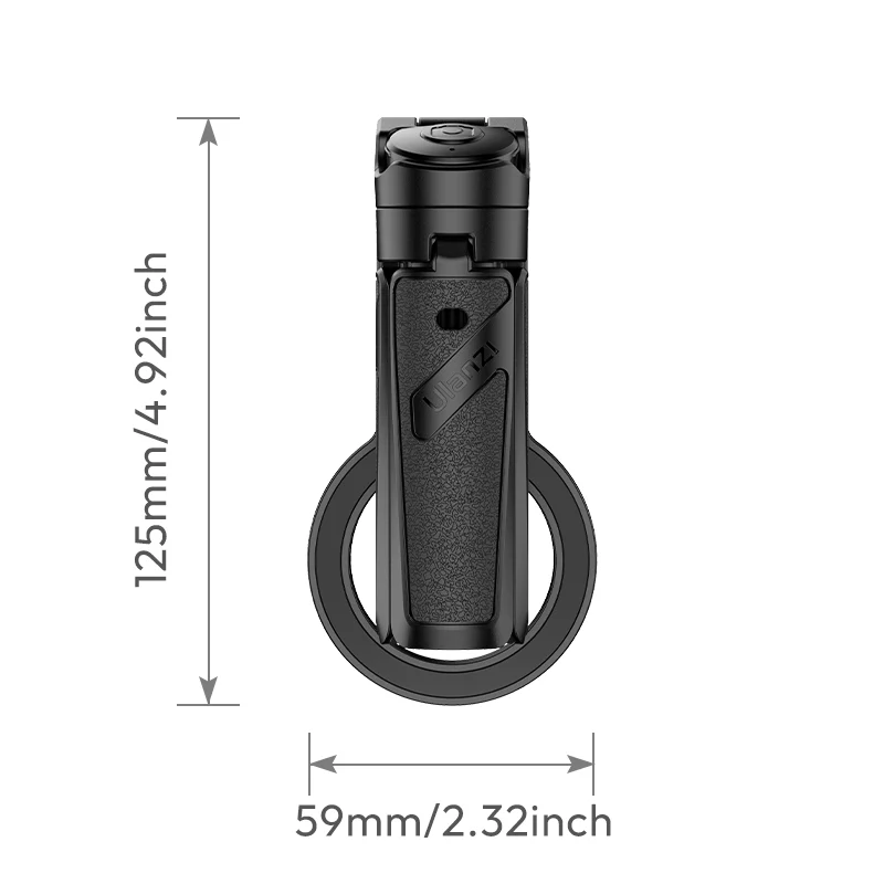 Селфі-монопод Ulanzi JJ03 3-in-1 Magnetic Phone Tripod with Remote Control Black