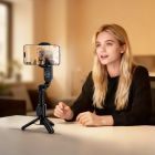 Селфі-монопод HOCO K90 Feliz single-axis live broadcast holder Black