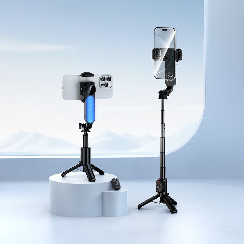 Селфі-монопод HOCO K90 Feliz single-axis live broadcast holder Black