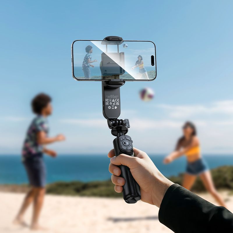 Селфі-монопод HOCO K90 Feliz single-axis live broadcast holder Black