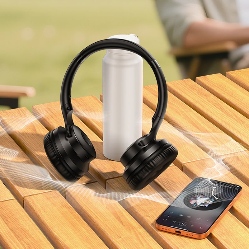 Бездротові накладні навушники HOCO W71 Cool sound BT headphones Black