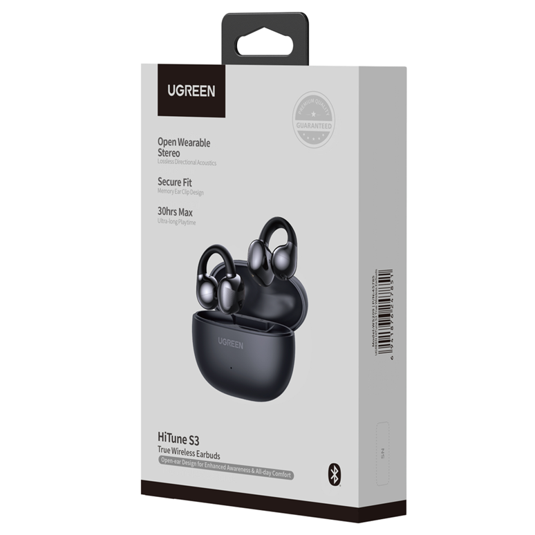 Бездротові навушники TWS UGREEN WS209 HiTune S3 True Wireless, ENC, IPX5, Black