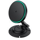 Автотримач для телефона з БЗП ACEFAST D65 magnetic folding wireless charging car holder Black