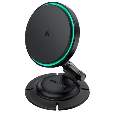 Автотримач для телефона з БЗП ACEFAST D65 magnetic folding wireless charging car holder Black