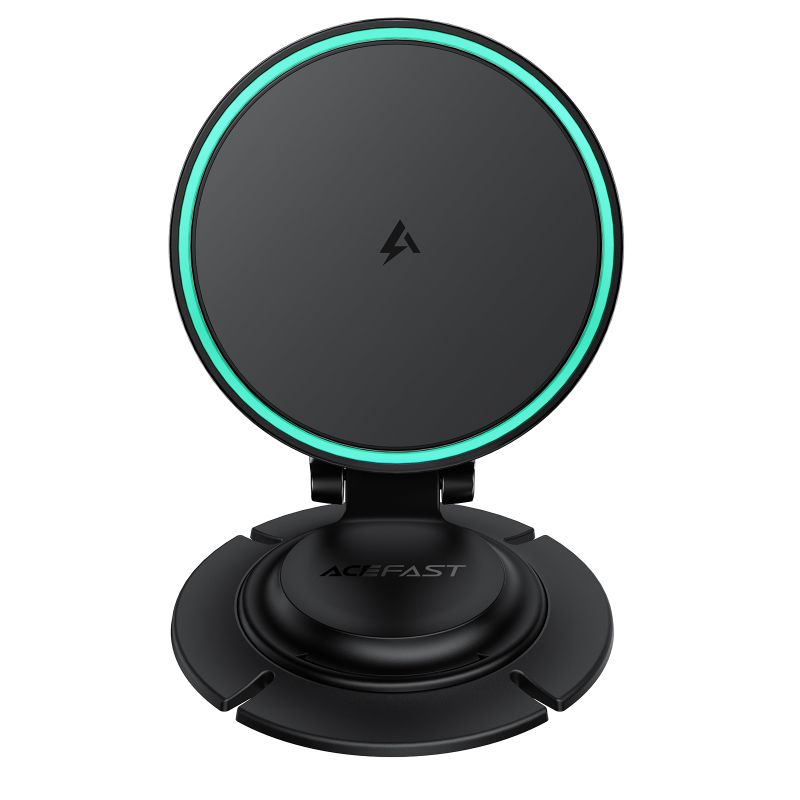 Автотримач для телефона з БЗП ACEFAST D65 magnetic folding wireless charging car holder Black