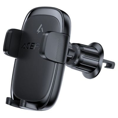 Автотримач для телефона з БЗП ACEFAST D48 press type wireless charging car holder for air vent Black