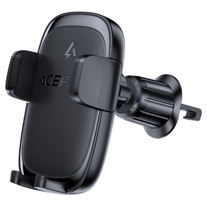 Автотримач для телефона з БЗП ACEFAST D48 press type wireless charging car holder for air vent Black