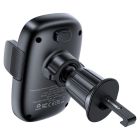 Автотримач для телефона з БЗП ACEFAST D48 press type wireless charging car holder for air vent Black