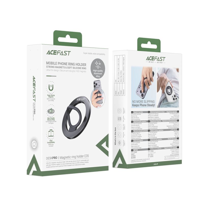 Тримач для телефона ACEFAST E35 magnetic ring holder, Black