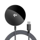 Бездротовий зарядний пристрій ACEFAST E24 QI2 desktop magnetic wireless charger with cable, Metal Gray