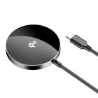 Бездротовий зарядний пристрій ACEFAST E24 QI2 desktop magnetic wireless charger with cable, Metal Gray