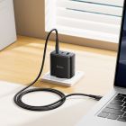 Мережевий зарядний пристрій HOCO C160A Upgrade PD65W(2C1A) charger set(C to C) Black
