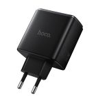 Мережевий зарядний пристрій HOCO C160A Upgrade PD65W(2C1A) charger Black