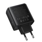 Мережевий зарядний пристрій HOCO C160A Upgrade PD65W(2C1A) charger Black