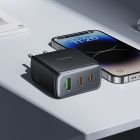 Мережевий зарядний пристрій HOCO C160A Upgrade PD65W(2C1A) charger Black