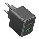 Мережевий зарядний пристрій HOCO CS12A Ocean single port QC3.0 charger Black
