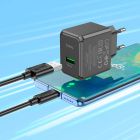 Мережевий зарядний пристрій HOCO CS12A Ocean single port QC3.0 charger Black