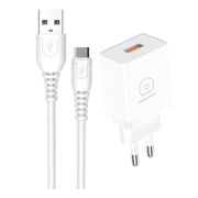 Мережевий зарядний пристрій WUW-T66 Single USB home charger kit