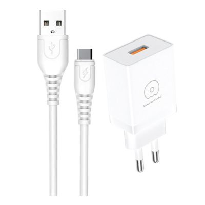 Мережевий зарядний пристрій WUW-T66 Single USB home charger kit