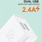 Мережевий зарядний пристрій з кабелем WUW-T92 2USB/2.4A set type-c