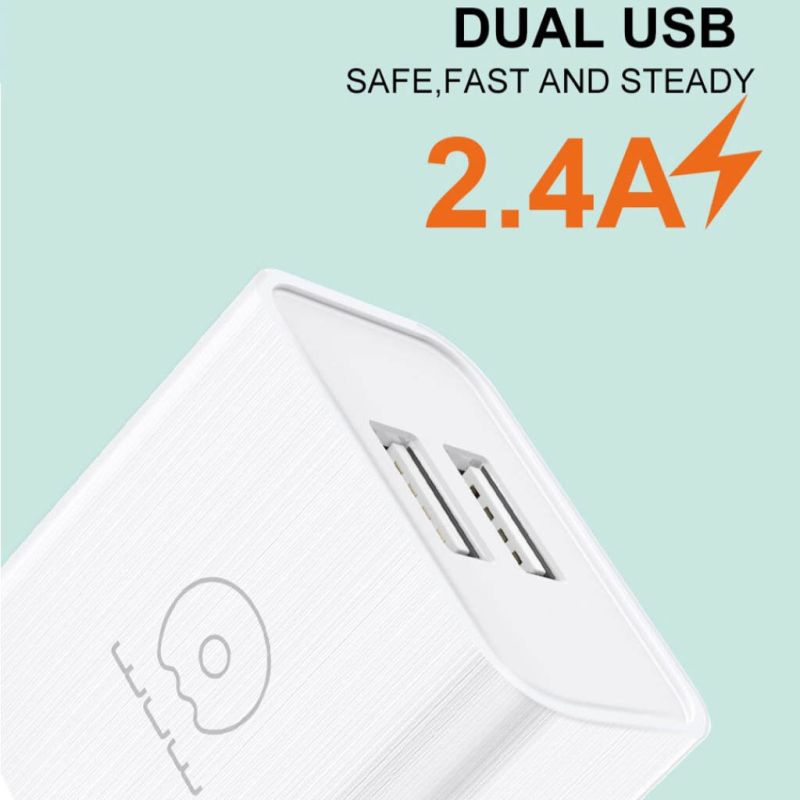Мережевий зарядний пристрій з кабелем WUW-T92 2USB/2.4A set type-c