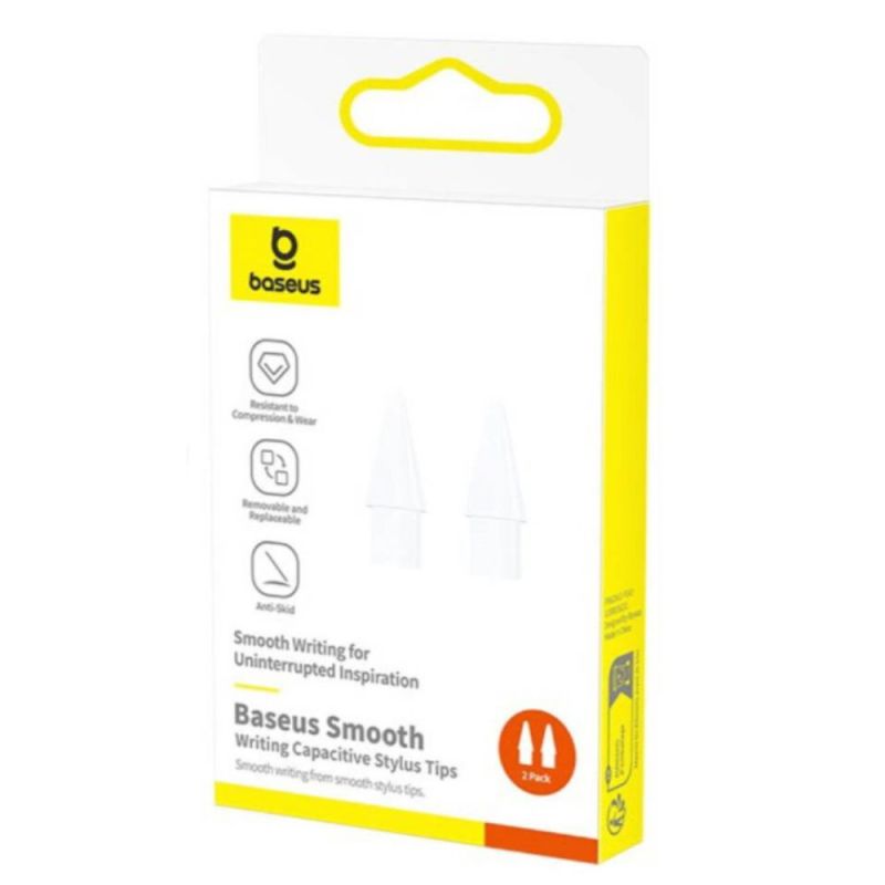 Змінні наконечники для стилуса Baseus Smooth Writing Capacitive Stylus Tips Moon White（2pcs）